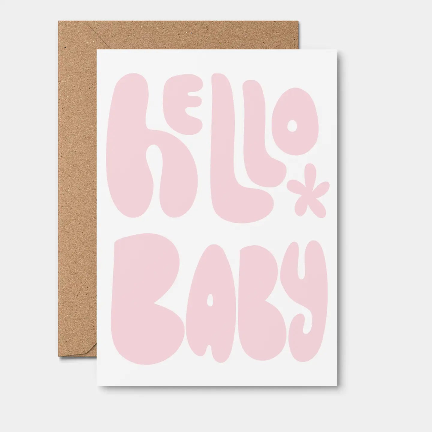 Hello Baby Pink Card